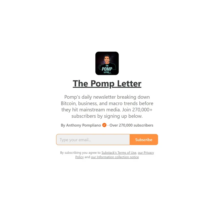 The Pomp Letter Screenshot