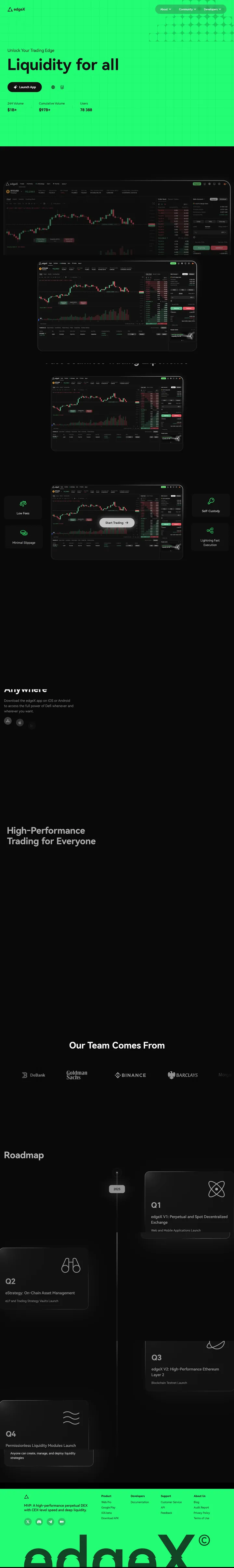 edgeX Screenshot