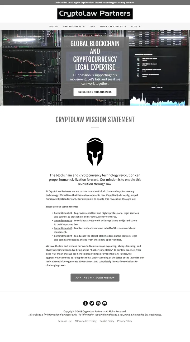 Crypto Law Partners Screenshot