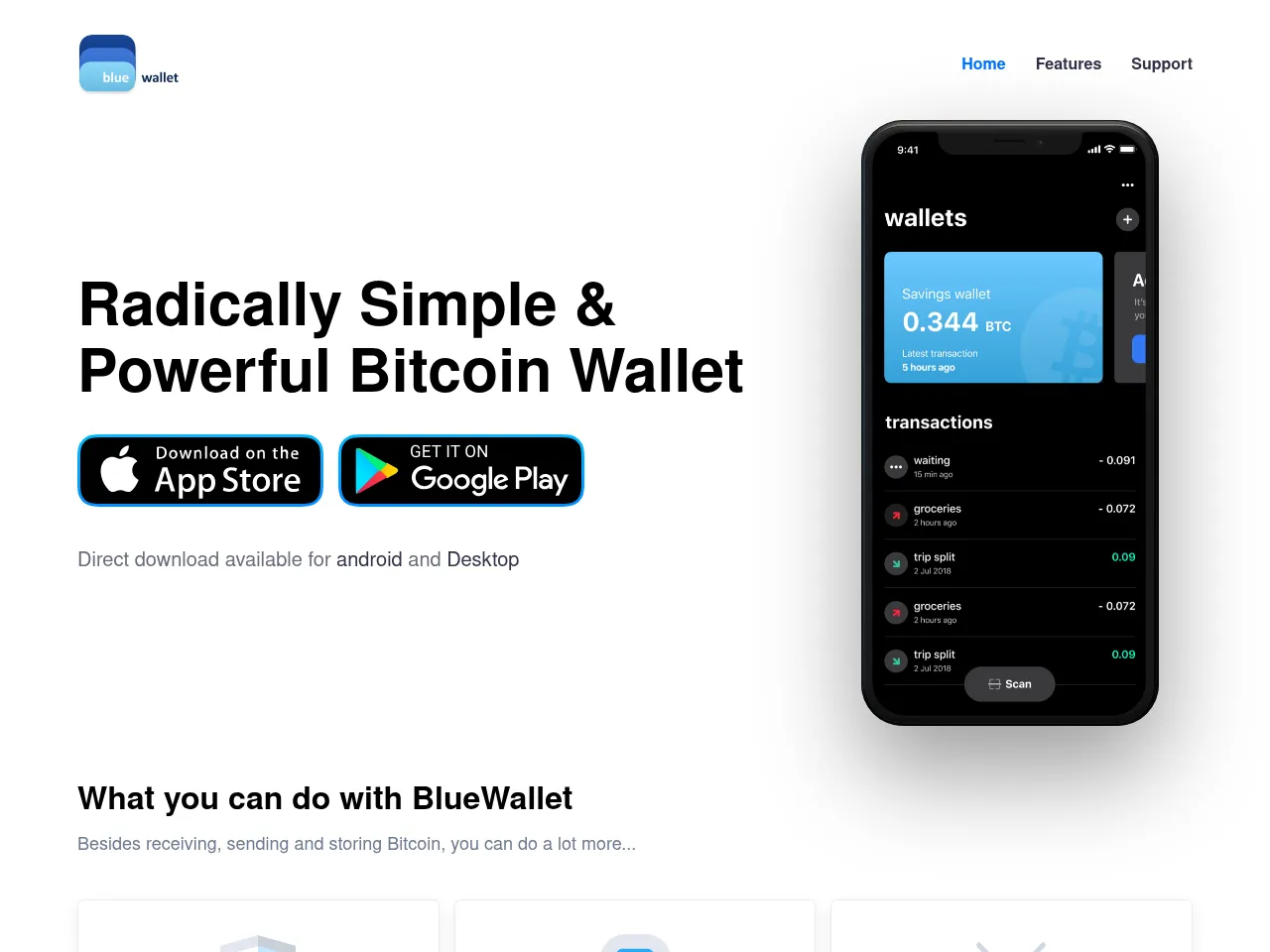 BlueWallet Screenshot