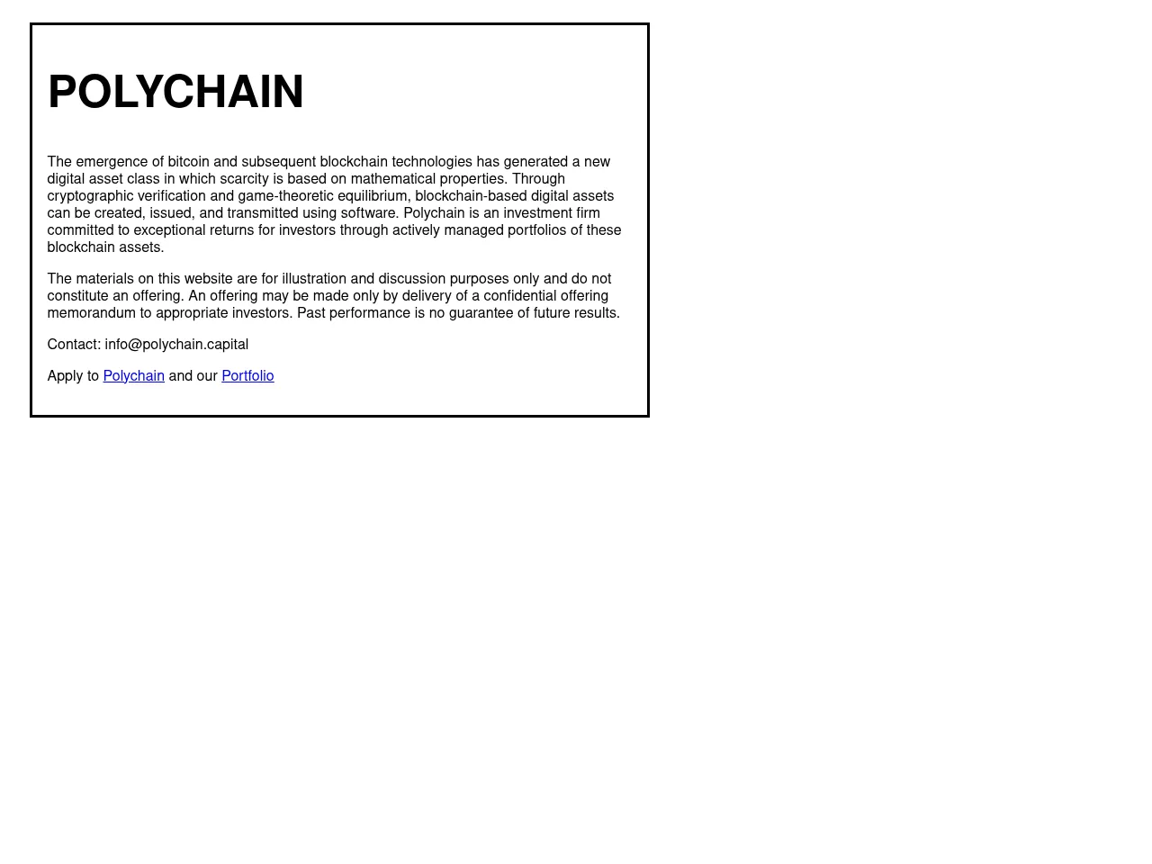Polychain Capital Screenshot