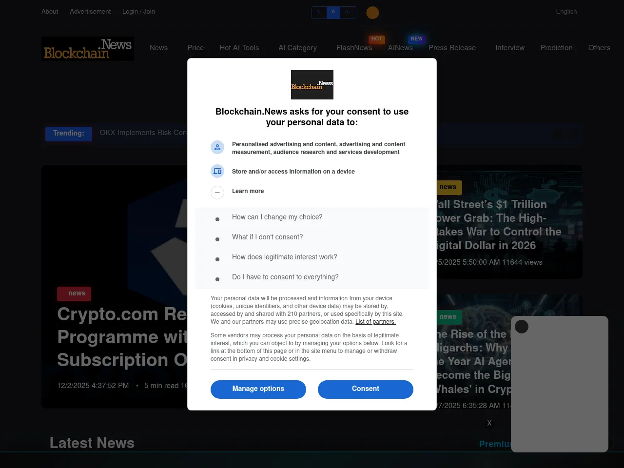 Blockchain.News Screenshot