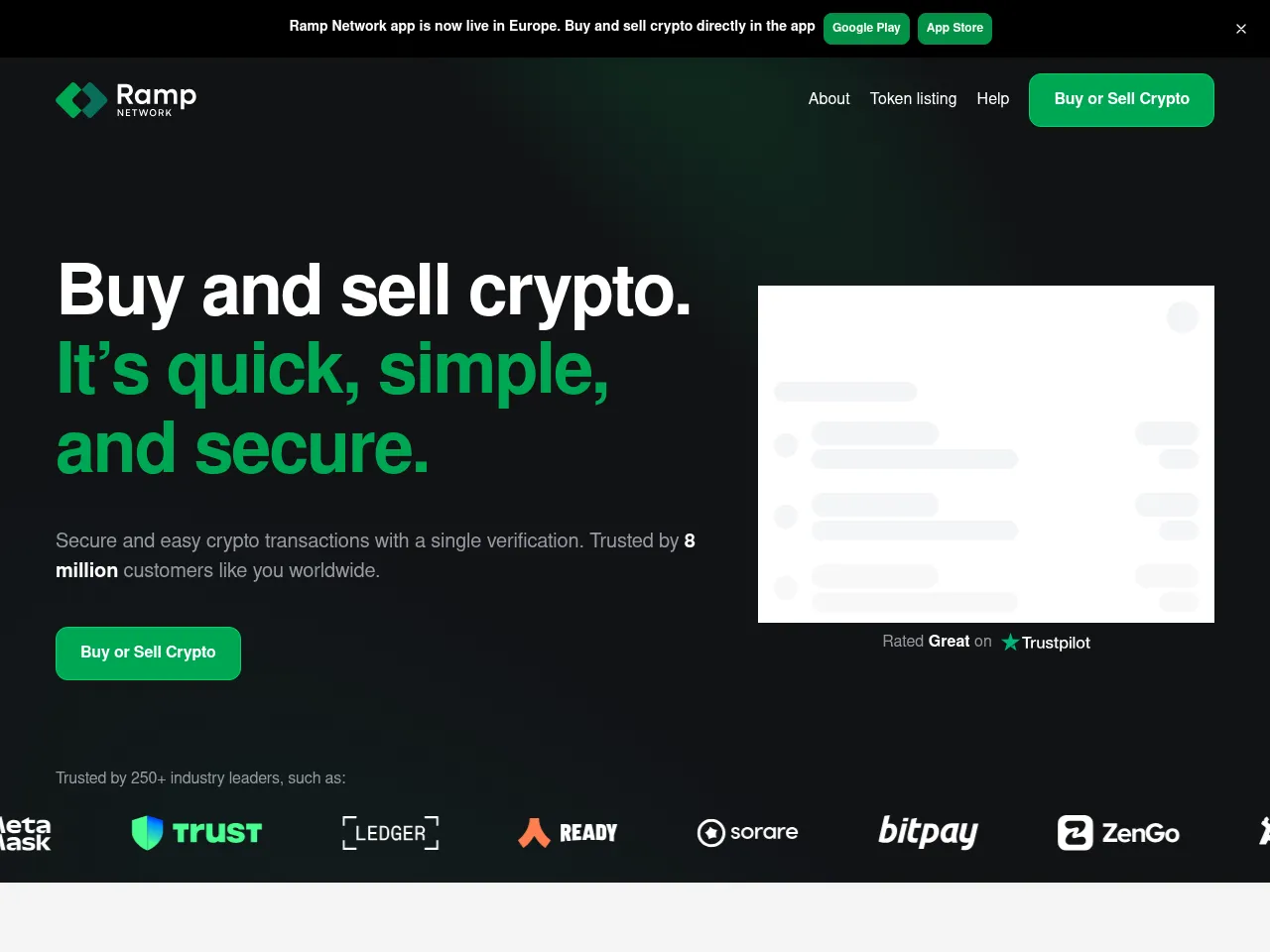 Ramp Network Screenshot