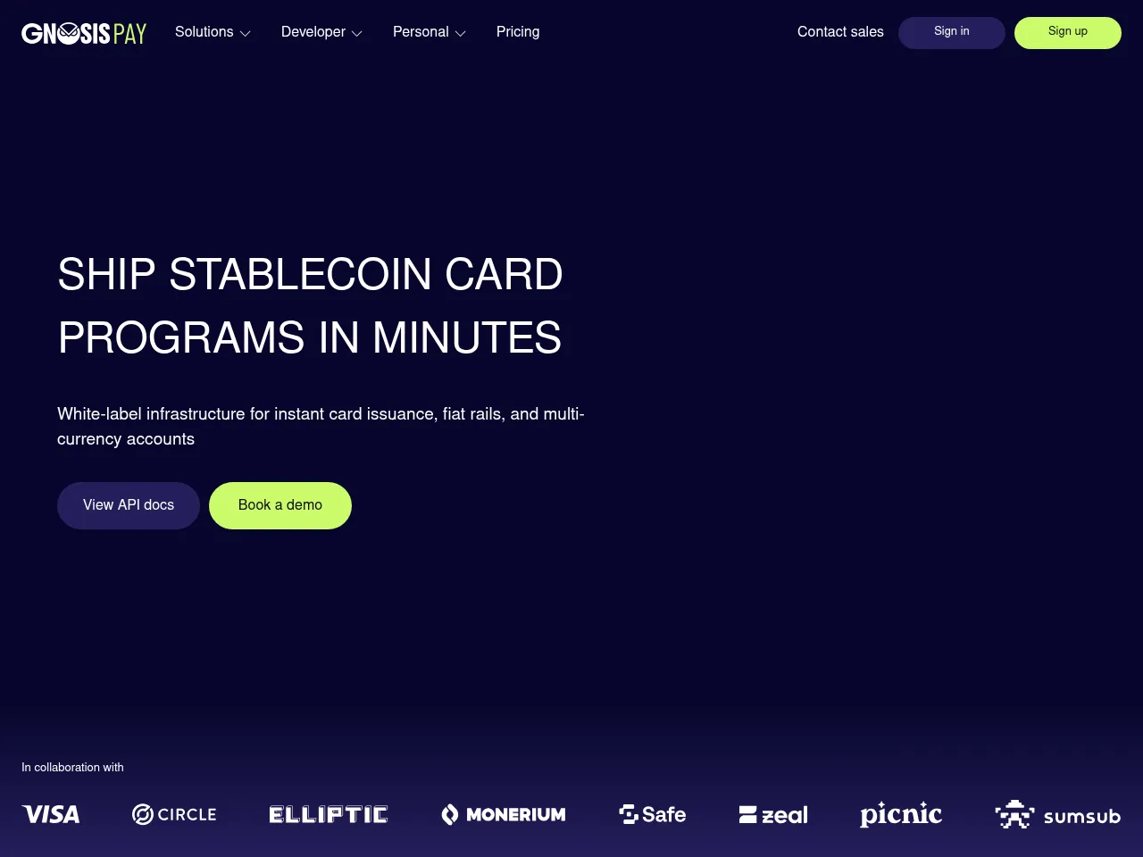 Gnosis Pay Screenshot