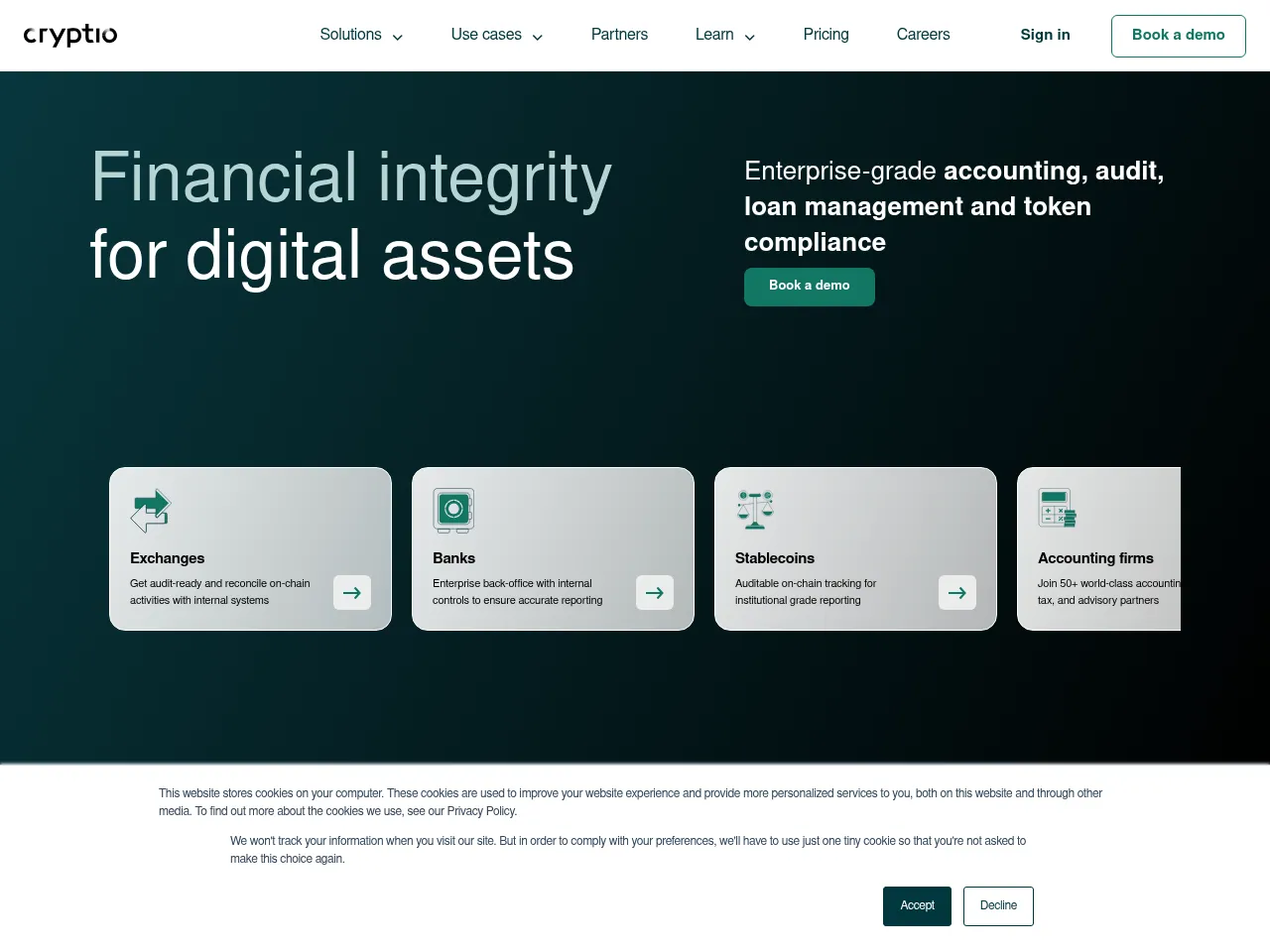 Cryptio Screenshot