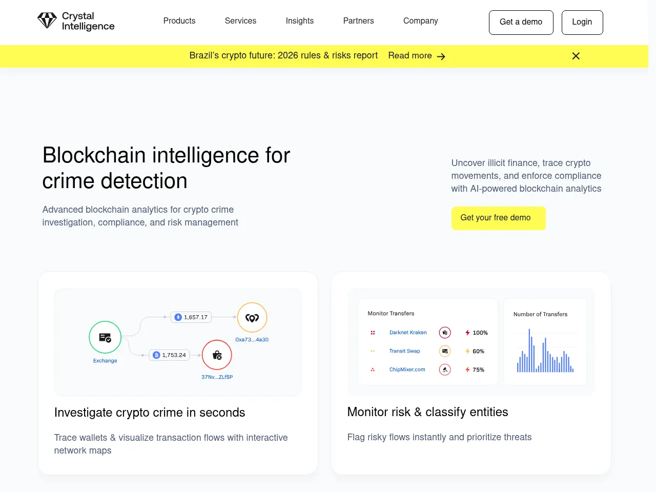 Crystal Blockchain Screenshot