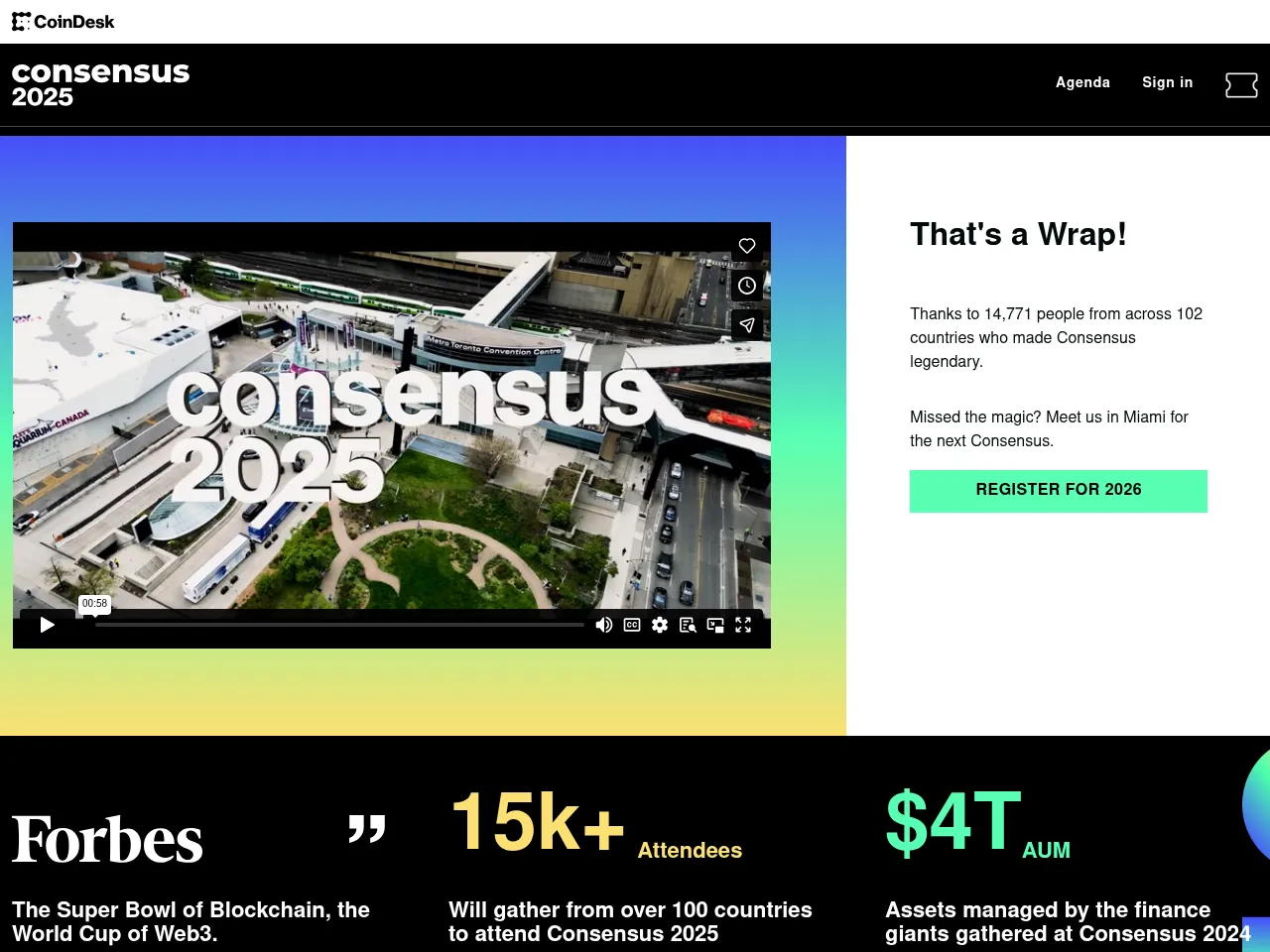 Consensus by CoinDesk Screenshot