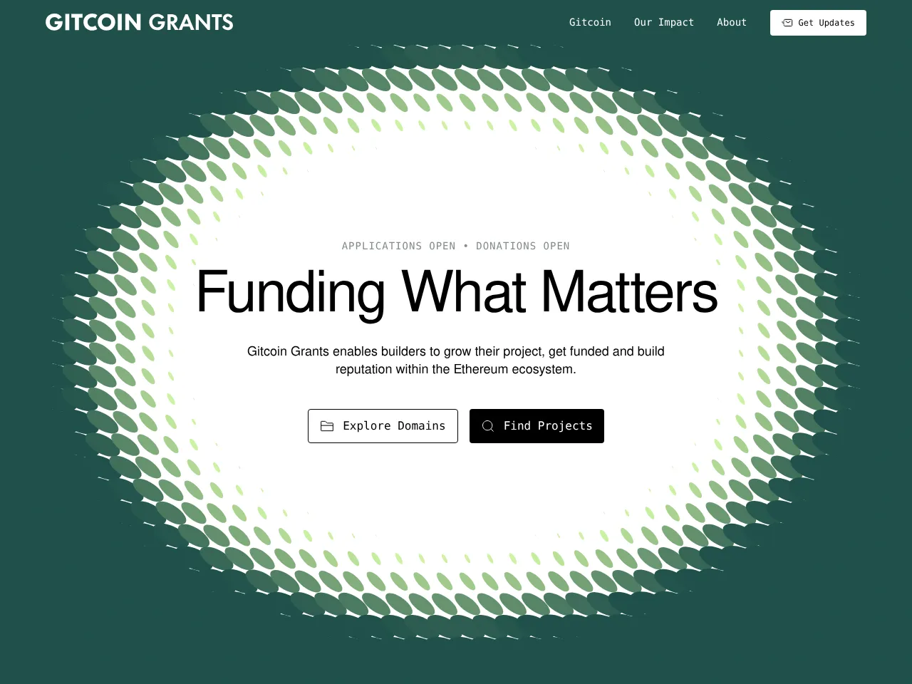 Gitcoin Grants Screenshot