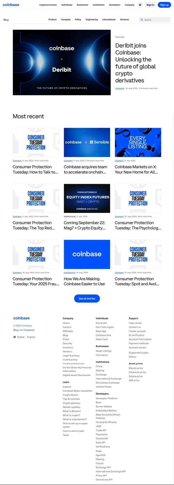 Coinbase Blog Screenshot Long