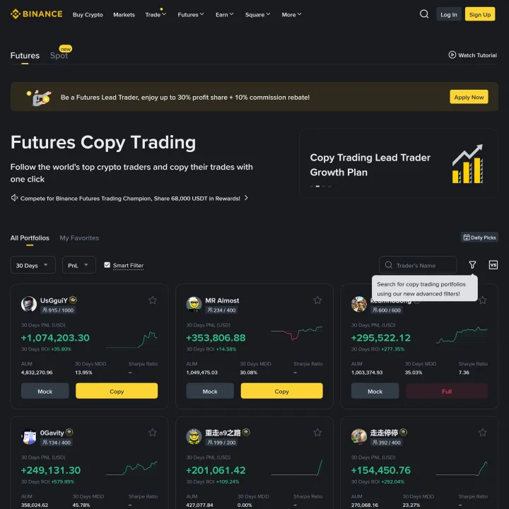 Binance Copy Trading