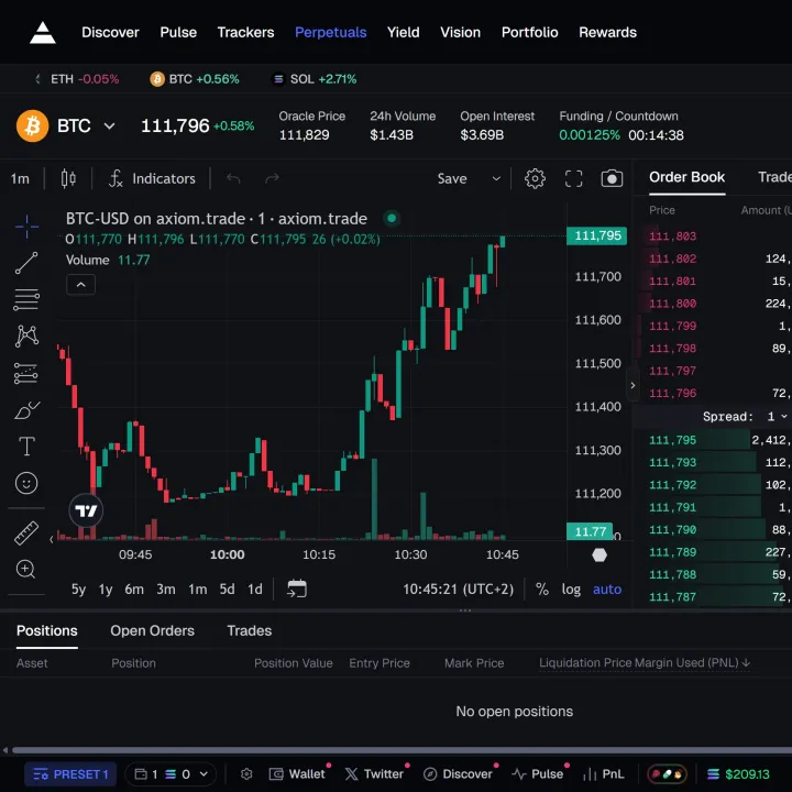 Axiom Perps Screenshot