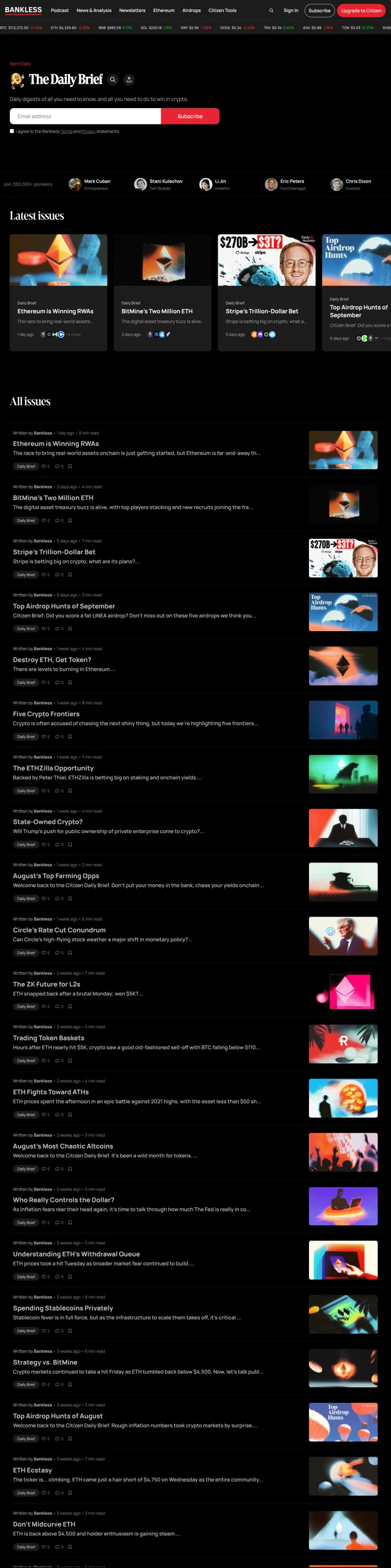 The Daily Brief Screenshot Long