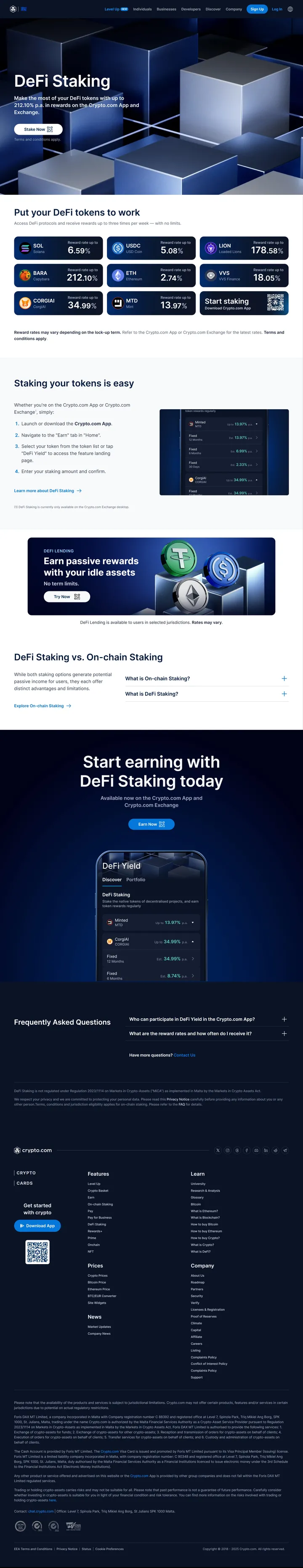 Crypto.com Staking Screenshot Long